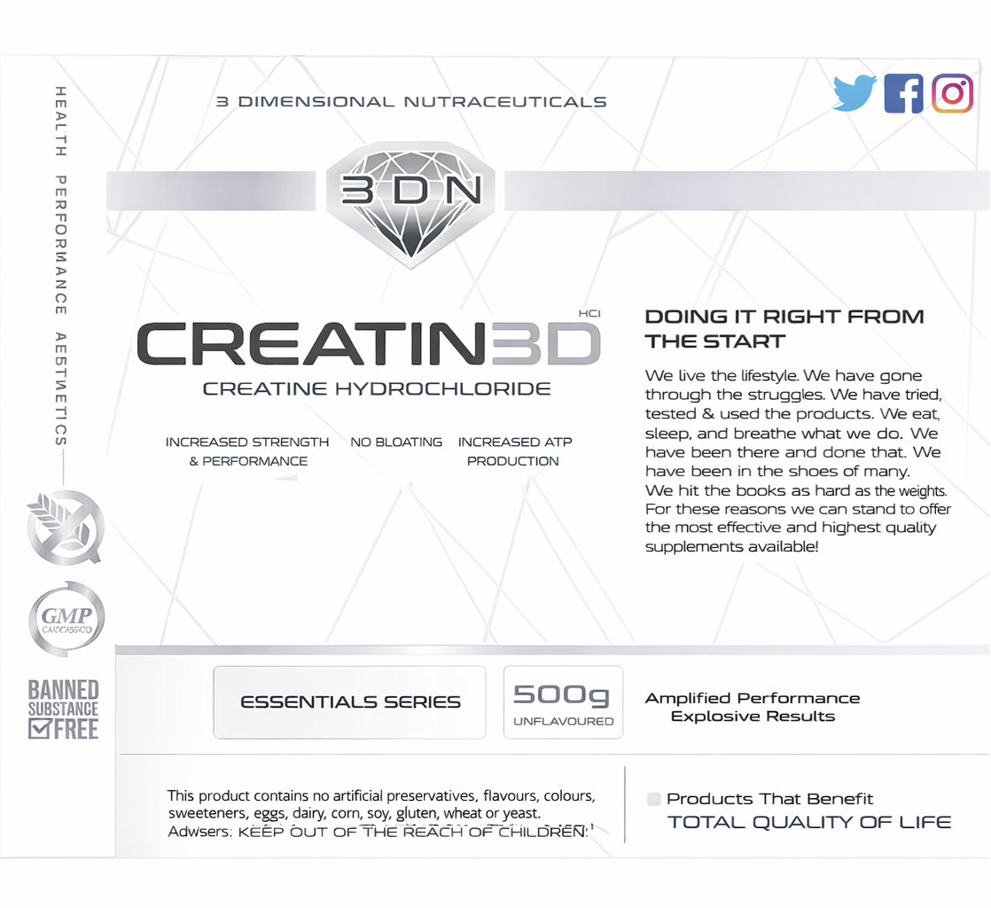 Creatine HCL 500g (Coming Soon)